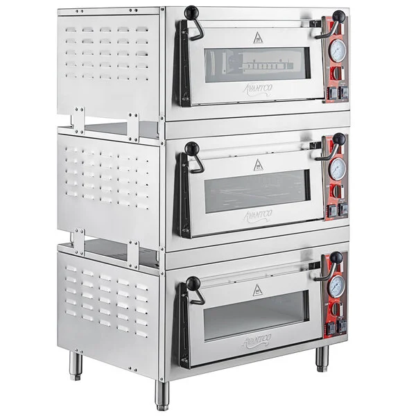 Triple Deck Pizza/Bakery Oven with Three Independent Chambers; (3) 1700W, 120V - Image 3