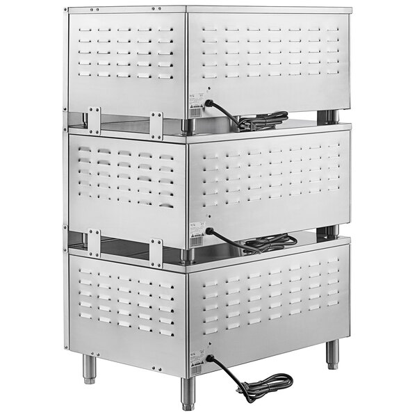 Triple Deck Pizza/Bakery Oven with Three Independent Chambers; (3) 1700W, 120V - Image 4