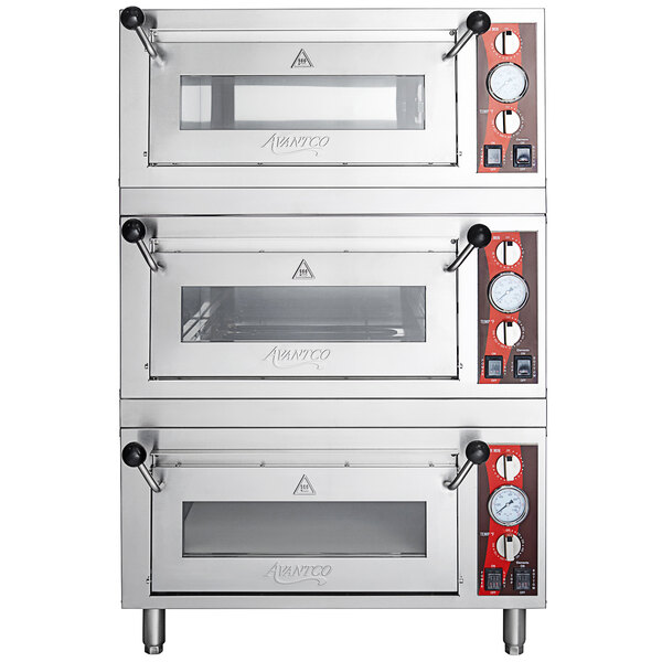 Triple Deck Pizza/Bakery Oven with Three Independent Chambers; (3) 1700W, 120V - Image 2
