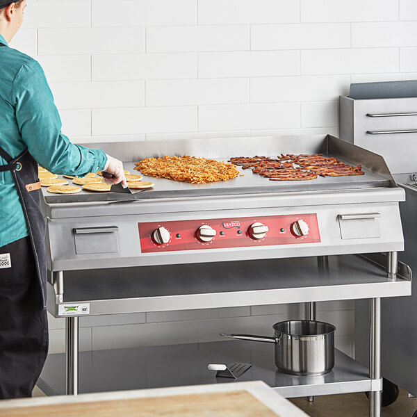 Avantco EG48N 48" Electric Countertop Griddle - 208/240V, 10482W-14000W