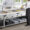 Five Pan Open Well Electric Steam Table with Partially Enclosed Base and Angled Sneeze Guard - 208/240V, 3750W