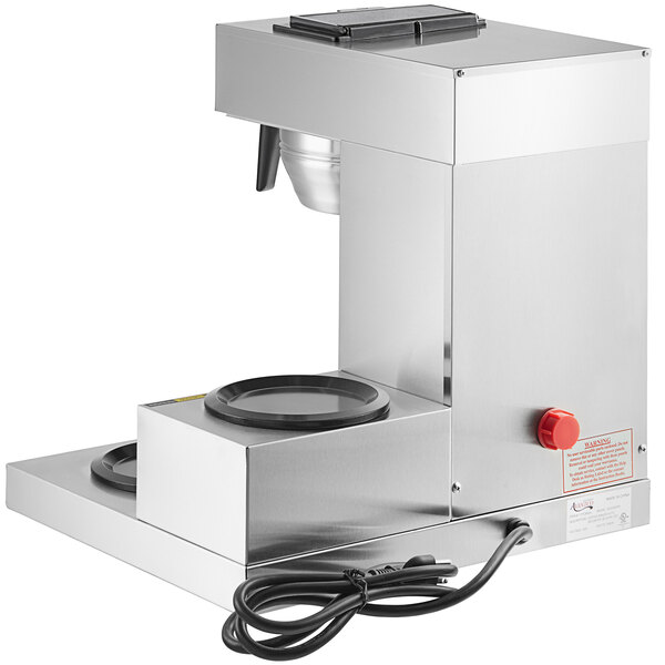 Avantco CMA3L Automatic Coffee Maker with 3 Lower Decanter Warmers - 120V, 1650W - Image 3