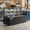 Avantco BC-72-HC 72" Curved Glass Black Refrigerated Bakery Display Case