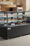 Avantco BC-72-HC 72" Curved Glass Black Refrigerated Bakery Display Case