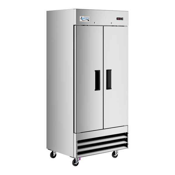 Avantco A-35F-HC 39 1/2" Solid Door Reach-In Freezer - Image 2