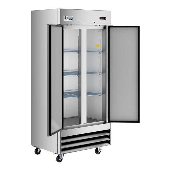 Avantco A-35F-HC 39 1/2" Solid Door Reach-In Freezer - Image 4